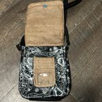 Sakroots  Artist Circle Small Messenger‎ crossbody Bag- PEACE- Black/white Photo 3
