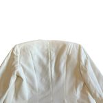 Theory  Open-Front Blazer White Long Sleeve Pockets Classic Size 00 Women's Photo 5