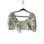 Hill House  the Isabella Top pink roses Size M NWT Photo 6