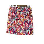 Talbots  Women’s Vibrant Persian Paisley Multicolor Lined Skirt Size 4P Career Photo 1
