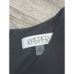 Kasper ASL Sheath Dress Petite 12P Black Pencil Dress Lined Elegant Sleeveless Photo 3