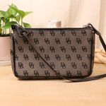 Dooney & Bourke Monogram Shoulder Bag Designer Purse Y2K Small Handbag Photo 1