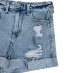 Hollister Curvy Ultra High Rise 3" Shorts Womens 27 Light Wash Distressed Tomboy Photo 2