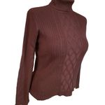 New York Style & Company Brown Cable Knit Turtleneck Sweater Size XL Photo 5