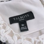 Talbots Women’s 8P Crochet Embroidered Lace Shift Chevron Lined Dress Photo 7