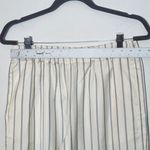 Jenni Kayne  Cream Wide Leg Pants with Navy Stripes Size Small Photo 4