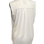 No 11 Las Angeles NWOT white front cross tank w/ stretch waist + long back small Photo 1
