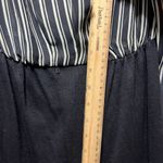 Vintage Popovich Dress Womens Size 10 Black Striped Secretary‎ Long Sleeve Work Photo 7