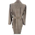 Eloquii NWT  Plaid Puff Sleeve double breasted Blazer Dress brown pink sz 16 Photo 1