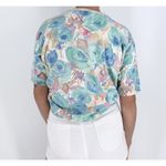 Vintage Averroe Floral Short Sleeve Sweatshirt Size Small Photo 1