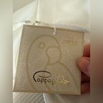 Pappagallo Amaya Sleeveless Shift Dress Gold Coral Embroidery Preppy NWT Size 16 White Photo 1