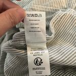 Outerknown  Olive Green Stripe Linen Blend Station Jumpsuit Size Medium‎ Photo 7