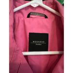 Max Mara Weekend Barbie Bubblegum Pink Belted Button Up Trench Coat Lined Size 8 Photo 5