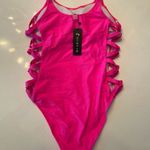 Tempt Me 🐼NWT  HOT PINK ONE PIECE, Large Photo 4