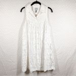 Anthropologie  HD In Paris White Floral‎ Lace Poplin Swing Dress Photo 1