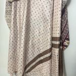 Earthbound  Adjustable Wrap India Silk Blend Floral Pink Boho Hippie Skirt Photo 4