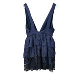 Lovers + Friends NWT‎  Revolve Navy Blue Cleo Lace Mini Dress Size MEDIUM Photo 5