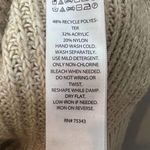 Cupcakes and Cashmere  V Neck Collar Oversized Knit pullover Sweater Cream small Photo 6