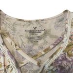 American Eagle Medium Tank Top Cropped Floral Wide Strap Womens Camisole Stretch Photo 1