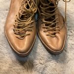 Free People  Truxton Lace Boots Size 38 Leather Pointed Toe Women's Brown Photo 1
