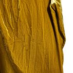 Anthropologie Velvet Tunic Dress Mustard Yellow Long Sleeve Pockets XL Photo 6