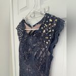 City Triangles City Triangle Dark Navy Blue Sequin Sparkle Maxi Formal Gown Women’s Size S/4 Photo 5