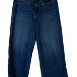 Levi Strauss Classic Wide Leg Crop Jeans Women Size 10 Blue Denim Photo 0