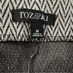 Roz & Ali Roz Ali Textured Knit Elastic Geo Knee Length Pencil Skirt Medium M Photo 4