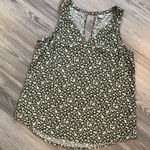 Old Navy  green floral sleeveless top size Medium Photo 0
