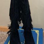 sbicca BOHO/WESTERN BLACK SUEDE KNEE HIGH BOOT LIKE NEW SIZE 6.5 Photo 3