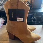 Forever 21 Camel Suede Heeled Boots Photo 0