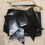 Ted Baker ππ Aliysa Bow Clutch or Mini Crossbody Mid Green Metallic NWT Photo 6