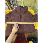 Calvin Klein Womans Puffer Full Zip Jacket Coat Plum Size Large Sorona Aura Photo 10
