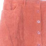 Romwe Burnt Orange Corduroy Mini Skirt M Photo 2