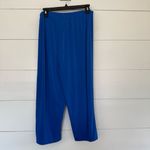 Chico's Chico’s Women’s 2 Royal Blue Stretchy Slinky Cropped Pants Photo 2