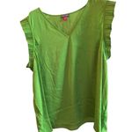 Vince Camuto  Women's 3X Green V-Neck Flutter Sleeve Blouse Casual‎ Photo 0