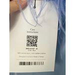 Sleeper NEW Boheme Feather Slip Dress Blue Satin Midi Size M Ostrich Versatile Photo 6