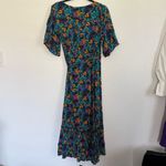 NWT Silk & Solt Journey Maxi Wrap Flower Dress Small Black Photo 7