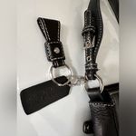 st. john's bay RARE- Vintage 90's Black Cowhide Leather Mini Shoulder Bag Photo 6