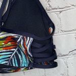 🇺🇸 Mossimo Navy Tropical Palm Leaf Bikini Top Size M Photo 1