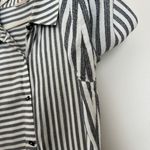Soft Surroundings  Standout Shirt Cotton Blend Striped Button Front Tunic Top Lg Photo 11