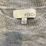 Pinch Grey w/ White Stripe Detail Long Sleeve Pullover Sweater Women’s Large Gray Photo 6