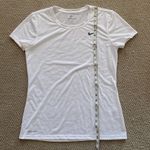 The Nike Tee White Dri-Fit T-Shirt Size Medium Women’s Workout Top Like New Photo 5