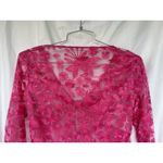 STAUD Destiny Embroidered Cardigan Bow Sheer Blossom Garden Party Women’s XS Pink Photo 5