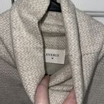 Everly NWOT Cowl Neck Sweater Tan and Cream Large Photo 2
