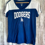 MLB Dodgers Blue Baseball Tee Women’s Size M Size M Photo 0