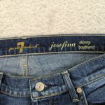 7 For All Mankind  Josefina Skinny Boyfriend Distressed Jeans‎ Size 26 Photo 6
