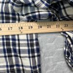 Madewell  Plaid Blue Tunic Dress Sz S Cottagecore Preppy Minimalist Academic Fall Photo 5