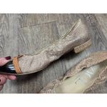 AGL Attilio Giusti Leombrun Black Brown Snake Skin Point Toe Flats Shoes Size 37 Photo 5