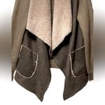Entro  Knit Long Sleeve Open Sherpa Shacket Cardigan With Pockets! Photo 4